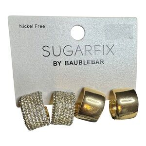 BaubleBar Gold Hoop Earrings